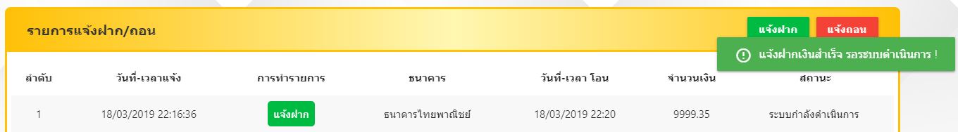 วิธีฝากเงินแทงหวยออนไลน์